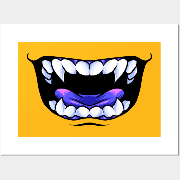 smiling mask mark2 Wall Art by spoilerinc